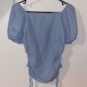 (M) SHEIN PaleBlue Milkmaid Top